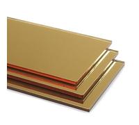 Gold Mirror Blanks Sheet Perspex Plastic Safety Mirror Acrylic (A4-210mm x 297mm)