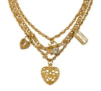 Gold Mixed Emotions Layered Necklace Caramel Jewellery London Gold One Size