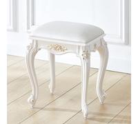 Gold Modern Makeup Vanity Stool, PU Leather & High-Density Sponge Cushion, 150kg Load Capacity, Stylish Bedroom Chair for Dressing Room & Makeup Studio