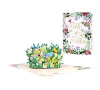 Gold MR & MRS Pop Up Greeting Cards with Blank Note Card & Envelope, gift for celebrating Love, Holiday, Birthday, Anniversary, Valentine's Day, Wedding, Engagement, Bridal Shower