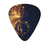 Gold Musical Note With Fallen Shiny Star High-Quality, Wear-Resistant And Tough Guitar Picks Give You A Different Musical Experience