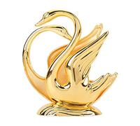 Gold Napkin Holder, Rustproof Metal Swan Napkin Holder, Elegant Golden Modern Table Serviette Holder, Tissue Dispenser Stand for Home, Restaurant, Kitchen, Bar, Hotel