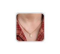 Gold Necklace for Women Cute Tiny Name Necklace Square Letter Necklace Wedding Small A Initial Necklace Dainty Choker Necklace Simple Thin Chain Necklace Initial Pendant Necklace Jewelry