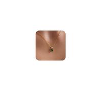 Gold Necklace for Women Trendy 14K Gold Plated Pendant Birthstone Necklace for Women prom Jewelry (NK03-May)