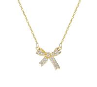 Gold Necklace,Women Bow Necklaces Bracelet Artificial Diamond Fashion Dainty Chain Newest Minimalist Neckless Collarbone Pendant,Christmas Dainty Butterfly Pendants Presents,for Mum Birthday Gift