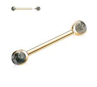 Gold Nipple Jewellery Titanium Nipple Rings 16G Nipple Piercing Internally Threaded Nipple Barbell 18mm Straight Nipple Bars Bridge Piercing Tongue Rings Nipple Body Piercing Jewellery for Women
