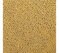 Gold Nonpareils Sprinkles 130g - 2mm Edible Hundreds & Thousands Pearl Sprinkles Cake Decorations for Baking, Cupcake, Cookie, Donut & Ice Cream Toppings, Wedding Birthday Party Supplies