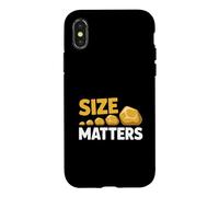 Gold Nugget Size Matters Prospecting Humor Case for iPhone X/XS