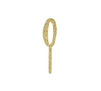 Gold Number 0 Glitter Acrylic Cake Topper, Birthday Cake Decoration