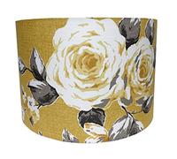 Gold Ochre Canterbury Roses Large Ceiling Light Shade 30cmD x 20cmH