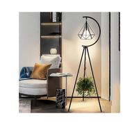 (Gold, One size) Nordic Modern Black Golden Triangle LED Vertical Floor Lamp Living Room Sofa Decorative Corner Lamp Bedside Reading Light