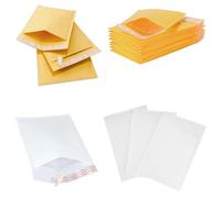 Gold Or White A4 & A5 Lightweight Bubble Lined Postal Mailing Shipping Padded Envelopes (Gold, 100 A5 EP4 (180 x 265))