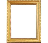 Gold Ornate A4 Picture Frame, Ready to Hang or Stand, Wall Hooks Included, A4 Gold Picture Frame for Photos, Artwork, Baroque Style