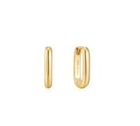 Gold Oval Hoop Earrings by Ania Haie - Gold Plated / Sterling Silver
