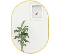 Gold Oval Mirror 50 x 70cm, Wall Mounted Mirror, Horizontal or Vertical