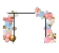 Gold Over The Table Rod Stand with Clamps,Metal Table Arch Backdrop Stand for Wedding Arch Birthday Halloween Christmas Decoration