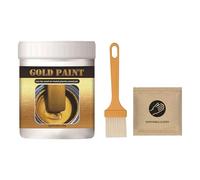 Gold Paint - Water-Based Resin, 300g Acrylic Paint High Pigment Enamel Smooth Glitter Finish | Multi- Adhesion Decorative Coating, Craft Paints For Wood, Fabric, Doors
