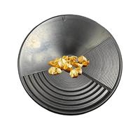 Gold Pan Heavy Duty Hand Crank - Mining Classifier System Tool, 3.78 Inch Compact Panning Equipment Design, Outdoor Prospecting Kit, Stream Desert Mountain Field Use Adults Women Men
