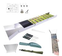 Gold Pan Kit - Complete Set With Exploration Equipment, Collection Of Gold Separation Tools In Aluminum Alloy | Convenient Installation Outdoor Exploration Gem Rock Seeking River Stream Exploration