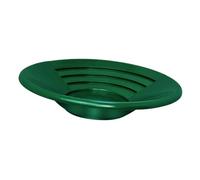 Gold Panning Pan 14inch Portable Prospecting,Green 14 inch Gold Pan | PP material,wear resistant,durable,shallow groove structure,manual sifting,for riverbeds,streams,mountains,1 pan