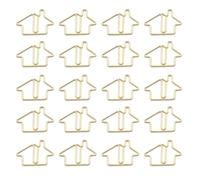 Gold Paper Clips 50Pcs Creative House Shape Paper Clips Mini Metal Paper Clips Office Desk Supplies Real Estate Agent Supplies for Document File Organization