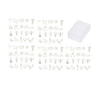 Gold Paper Clips Metal 20 Shapes Creative Bookmark Clips for Office School Home Use