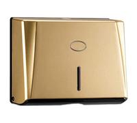 Gold Paper Towel Dispenser Wall Mounted Commercial Tissue Box Dispenser for Multifold Paper Towels Kitchen Bathroom