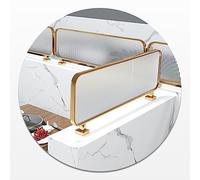 Gold Partition Screen for Restaurants - Short Privacy Blocking Fence - Commercial Decorative Panel - 1.3m x 30cm Privacy Divider for Dining Spaces