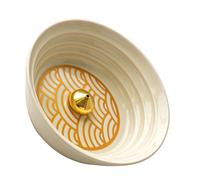 Gold Pattern Incense Stick Holder Modern Ceramic Aroma Burner for Desktop Decor