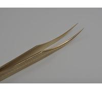 Gold Patterned Precision Eyelash Extension Tweezers Set - Dolphin for Professional Lash Artists & Beginners