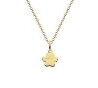 Gold Paw Print Pendant by Dew - Sterling Silver / Gold Plated