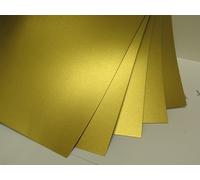 Gold Pearlescent Shimmer Card 2-Sided 300gsm Choose A5 or A6 Cardmaking (A6 x 40 Sheets AM784)