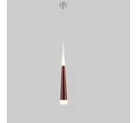 Gold Pendant Bar LED Long Tube Hanging Ceiling Lamp Black Acrylic Suspension Droplight Linear Chrome Foyer Chandelier for Staircase, Bedside, Bedroom(Red,Warm Light)