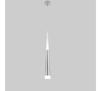 Gold Pendant Bar LED Long Tube Hanging Ceiling Lamp Modern Black Acrylic Suspension Droplight Linear Chrome Foyer Chandelier for Staircase, Bedside, Bedroom(Silver,Warm Light)