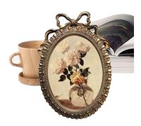 Gold Picture Frames Vintage,Picture Frame Wall Art - Resin Wall Art Tabletop Display Home Decor for Wedding Holiday Christmas Party Hotel Decoration