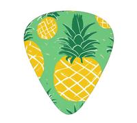 Gold Pineapple Background Print12 Professional Guitar Tuner For Guitar, Bass, & Chromatic Tuning Modes