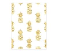 Gold Pineapple Background Printing Crystal Stickers for Crafts,Cute Stickers,Craft Supplies for Women Men for Laptop,Skateboard
