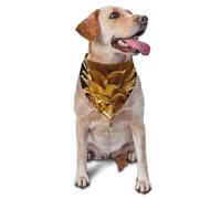 Gold Pineapple Dog Bandana Pet Scarf Accessories for Small Medium Dogs Cats Photo Prop, Triangle Pet Bandanas Adjustable Puppy Bib Washable Dog Kerchief Puppy Neckerchief
