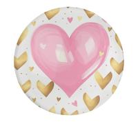 Gold Pink Heart Refrigerator Magnet Fridge Magnet1 PCS