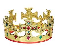 Gold Plastic Kings Crown