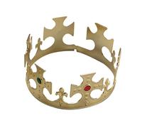 Bristol Novelty BA056 Plastic Flat Pack Crown, Gold, One Size