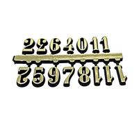 Gold Plastic Self Adhesive Numbers Arabic Numerals 24mm Full Set