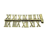 Gold Plastic Self Adhesive Numbers Roman Numerals 22mm Full Set