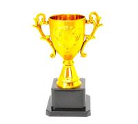 Gold Plastic Trophy 15cm Well-Made Winner, Children's Sports Day Winner Champion Football, Running ect School Award