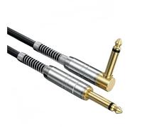 Gold Plated 6.35mm Mono Cable Guitar Connection | The cable features a simple design, making it very convenient to connect and use.(1m)
