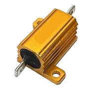 Gold-plated aluminium-shell resistor 1PCS 10W 1.5R/2.2R/2.5R/3R/3.3R/4R/4.7R/5R/6R/8R/10R/15R/20R/22R R Ohm Aluminum Power Metal Shell(RX24-10W-0.5R 1pcs)