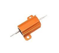 Gold-plated aluminium-shell resistor 1PCS 10W 25W Aluminum Power Metal Shell Wirewound Resistor 0.01~30K 1 2 3 5 6 8 10 20 100 150 1K 10K ohm 5W(10W 4.7K)