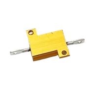 Gold-plated aluminium-shell resistor 1PCS 10W Aluminum Power Metal Shell Wirewound Resistor 0.01~100K .1 .5 2 4 6 8 10 20 100 150 200 300 500 1K 10K(15R)