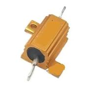 Gold-plated aluminium-shell resistor 1PCS 10W Aluminum Power Metal Shell Wirewound Resistor 0.01R ~ 300K 1R 2R 3R 4R 5R 8R 10R 20R 30R 100R(10W 0.5R)