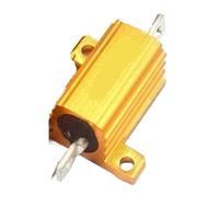 Gold-plated aluminium-shell resistor 1PCS 10W Watt Power Metal Shell 0.1R 2R 3R 4R 5R 6R 8R 10R 15R 20R 30R 40R 100R 200R 220R 1K 5K(75R)